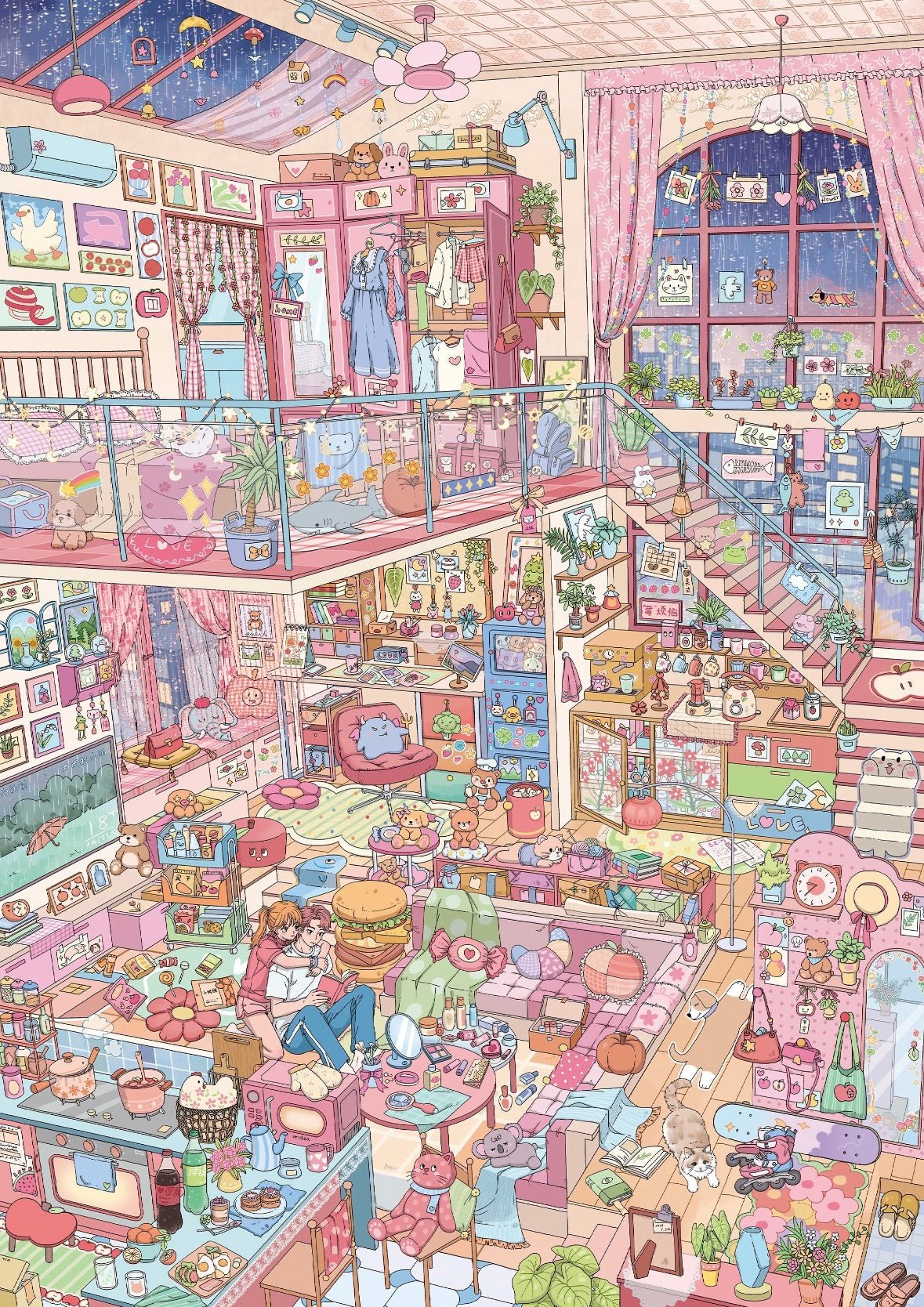 Taro Cream Box Vol. 12 Pink Dream Sweet Cottage / A cozy small apartment in Haiyan - L - JoyJollyCrafts