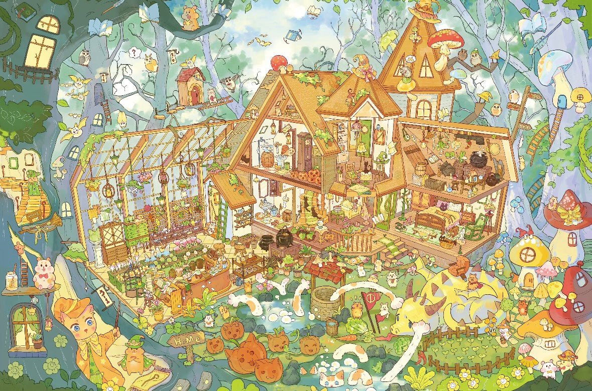 Taro Cream Box Vol. 12 Pink Dream Sweet Cottage / A cozy small apartment in Haiyan - L - JoyJollyCrafts