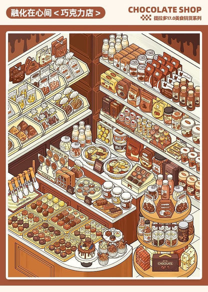 Telado Vol. 17 Collection Book 10 Food Store Scenes - M - JoyJollyCrafts