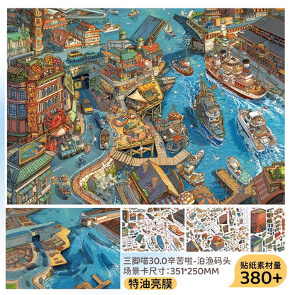 TRIPAW 30.0 "Thanks for Your Hard Work" Series Boyu Wharf / Beat the morning rush hour - XL - JoyJollyCrafts