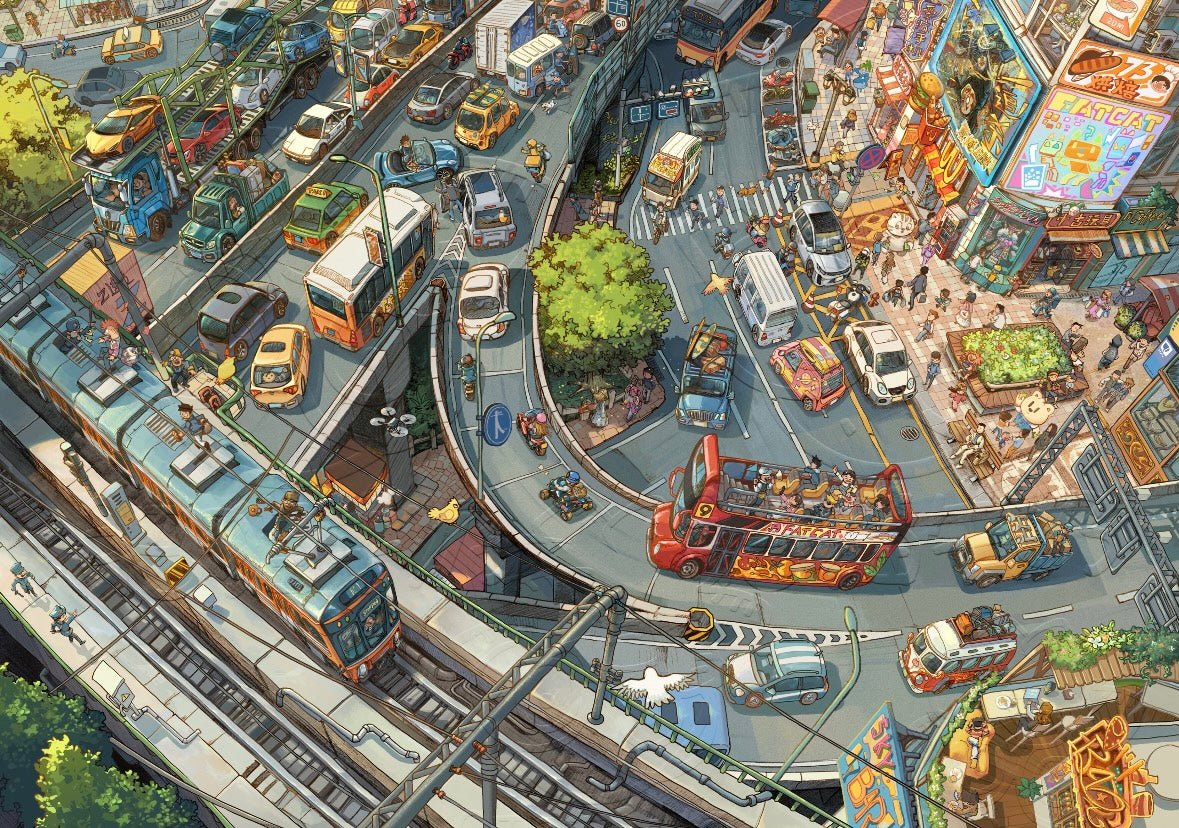 TRIPAW 30.0 "Thanks for Your Hard Work" Series Boyu Wharf / Beat the morning rush hour - XL - JoyJollyCrafts