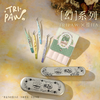 TRIPAWS x JIAJIA Tweezers 4 tweezers with protective case - JoyJollyCrafts