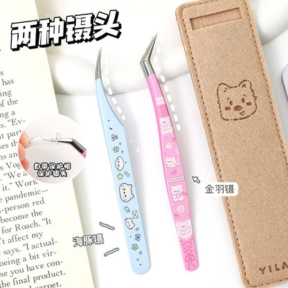 Tweezers Curved Tip Tweezers Curved Tip Tweezers - Tweezers Angled Tip Tweezers Angled Tip Tweezers - Tweezers - S - JoyJollyCrafts