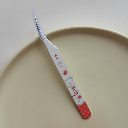 Tweezers Pear - Dolphin Tweezers Apple - Dolphin Tweezers Strawberry - Angled Tip Tweezers Orange - Angled TipTweezers - S - JoyJollyCrafts