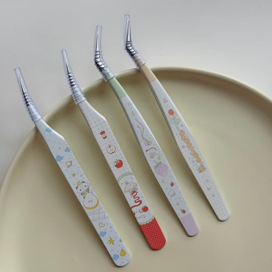 Tweezers Pear - Dolphin Tweezers Apple - Dolphin Tweezers Strawberry - Angled Tip Tweezers Orange - Angled TipTweezers - S - JoyJollyCrafts