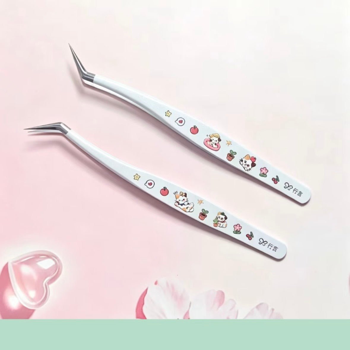 Tweezers Vol. 3 Angled Tip Tweezers Curved Tip Tweezers - L - JoyJollyCrafts