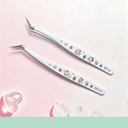 Tweezers Vol. 3 Angled Tip Tweezers Curved Tip Tweezers - L - JoyJollyCrafts