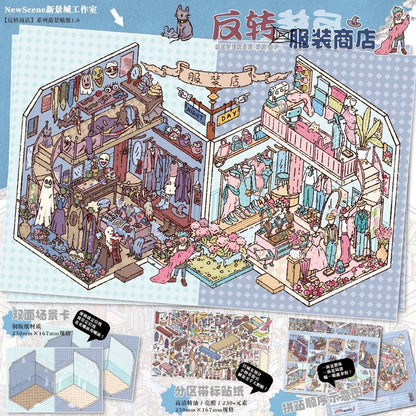 Vol. 1 Antique Shop Toy Shop Clothing Store Candy Store - L - JoyJollyCrafts