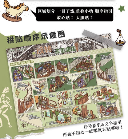 Vol. 1 Antique Shop Toy Shop Clothing Store Candy Store - L - JoyJollyCrafts