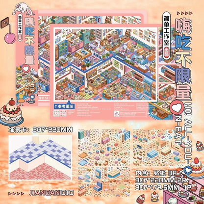 Vol. 1 Deep Sea Dream Sea Breeze Letter Leisure Time All-You-Can-Eat Feast - XL - JoyJollyCrafts