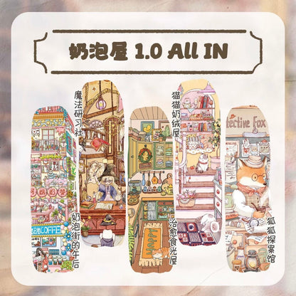 Vol. 1 Fox Detective Agency Cat Plush Cottage Afternoon on Milk Foam Street Magic Study Club Healing Food House - L - JoyJollyCrafts
