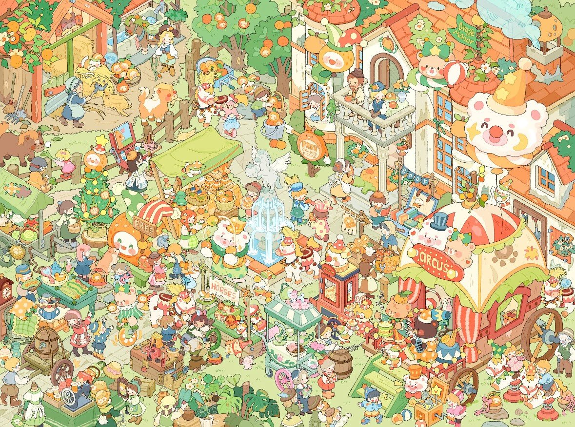 Vol. 1 Haomuch Cherry Gray City Magic Guest Orange Nation Celebration - L - JoyJollyCrafts