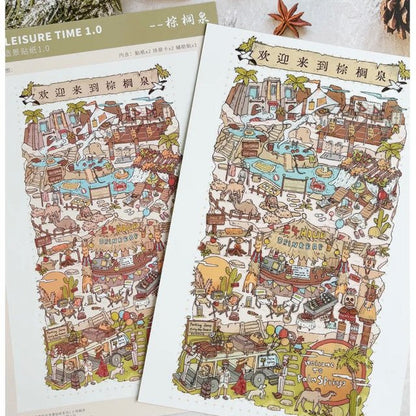 Vol. 1 Old House Palm Springs Coffee Time - L - JoyJollyCrafts