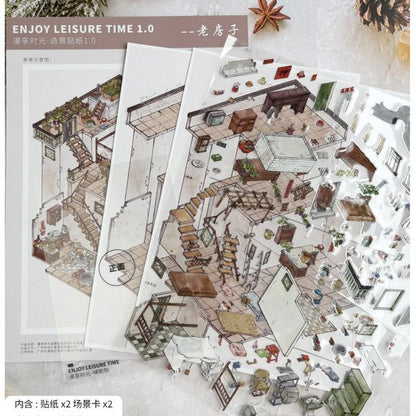 Vol. 1 Old House Palm Springs Coffee Time - L - JoyJollyCrafts