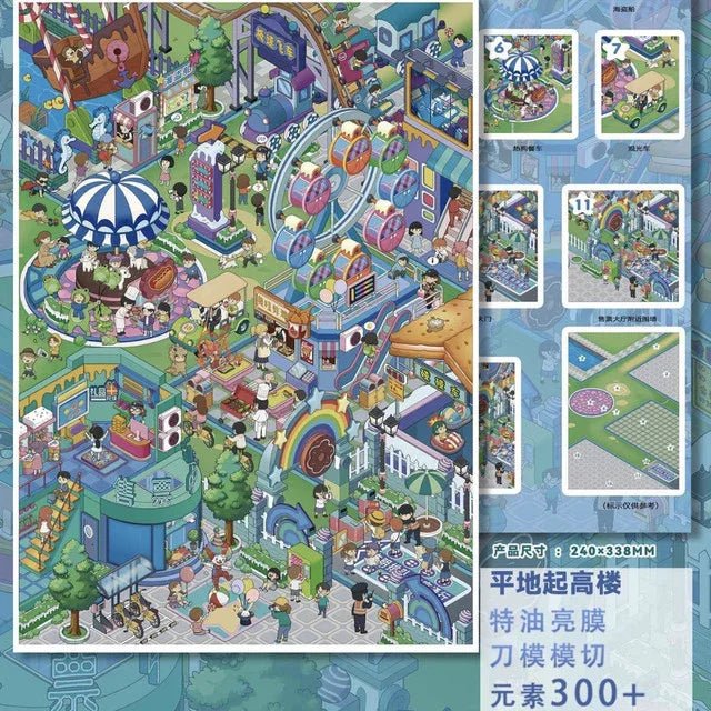 Vol. 1 Slow Moments at the Street Corner Candy Land - L - JoyJollyCrafts