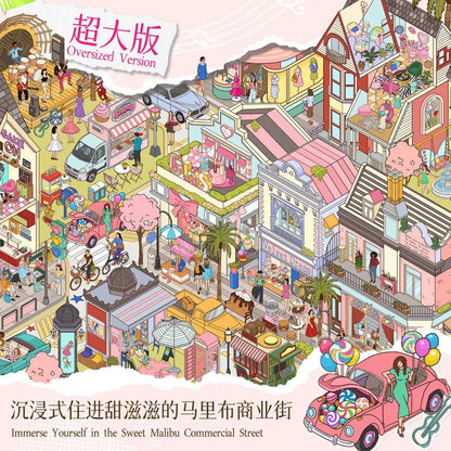 Vol. 10 An Impractical Home Springfield Weaving Town Sweetheart Malibu Bustling Market Day - L - JoyJollyCrafts