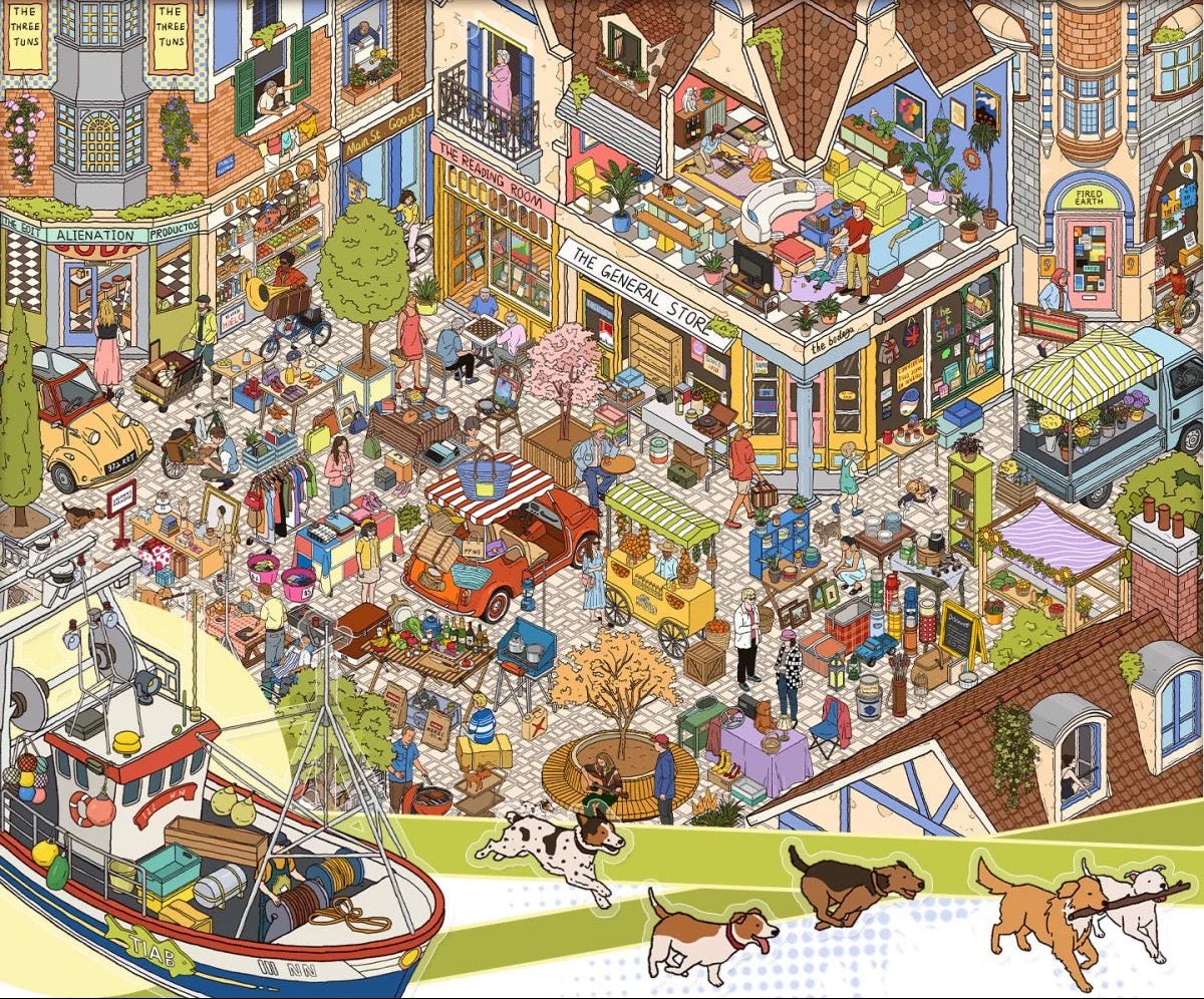 Vol. 10 An Impractical Home Springfield Weaving Town Sweetheart Malibu Bustling Market Day - L - JoyJollyCrafts