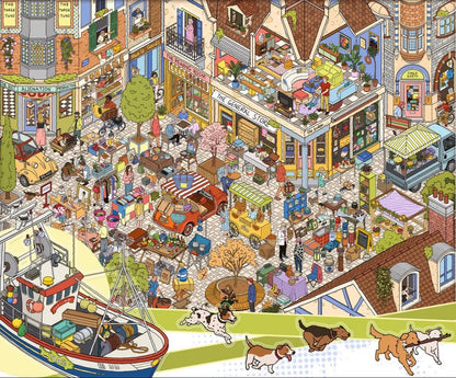 Vol. 10 An Impractical Home Springfield Weaving Town Sweetheart Malibu Bustling Market Day - L - JoyJollyCrafts