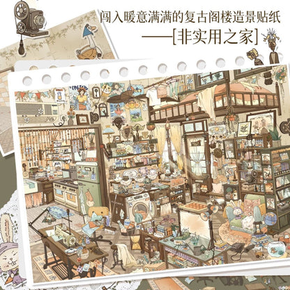 Vol. 10 An Impractical Home Springfield Weaving Town Sweetheart Malibu Bustling Market Day - L - JoyJollyCrafts