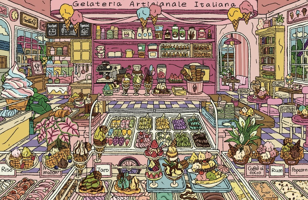 Vol. 10 Handmade Bakery Organic Vegetable Shop Italian Ice Cream Shop Australian Provisions Shop - M - JoyJollyCrafts