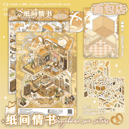 Vol. 10 Paper Love Letters Bakery Shop Flower Shop Tailor Shop Bistro Bar - L - JoyJollyCrafts