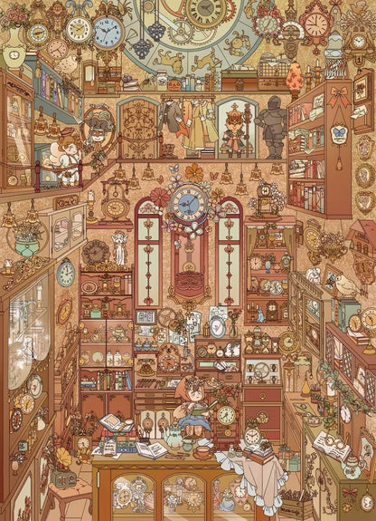 Vol. 10 Time Kaleidoscope Series Tani’s Clock World Manor Banquet Snow is Falling Bustling Street - L - JoyJollyCrafts