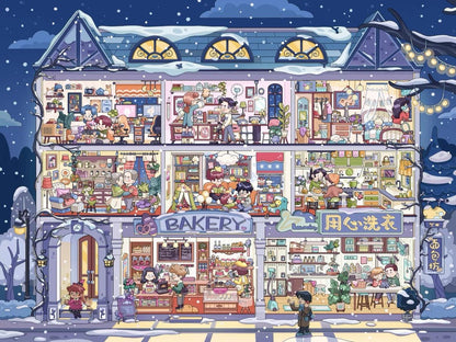 Vol. 10 Time Kaleidoscope Series Tani’s Clock World Manor Banquet Snow is Falling Bustling Street - L - JoyJollyCrafts