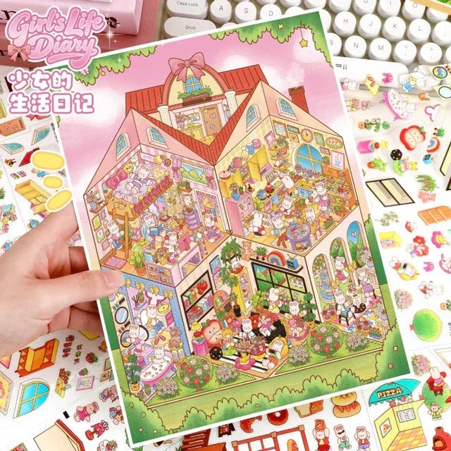 Vol. 108 Stair Town Girl’s Life Diary - L - JoyJollyCrafts