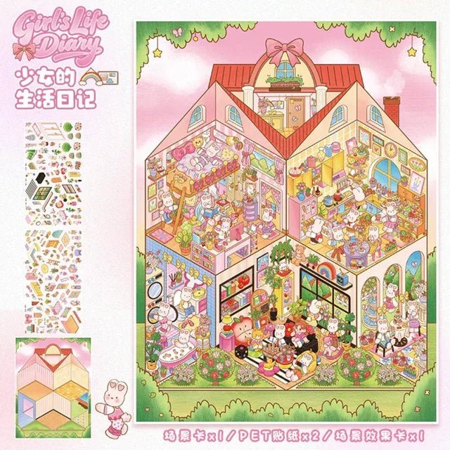 Vol. 108 Stair Town Girl’s Life Diary - L - JoyJollyCrafts