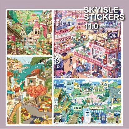 Vol. 11 Around the World Series Kamakura Afternoon Alpine Town Sicilian Breeze California Sunset - L - JoyJollyCrafts