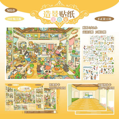 Vol. 11 Creative Design Studio Scene-Building Sticker Studio - L - JoyJollyCrafts