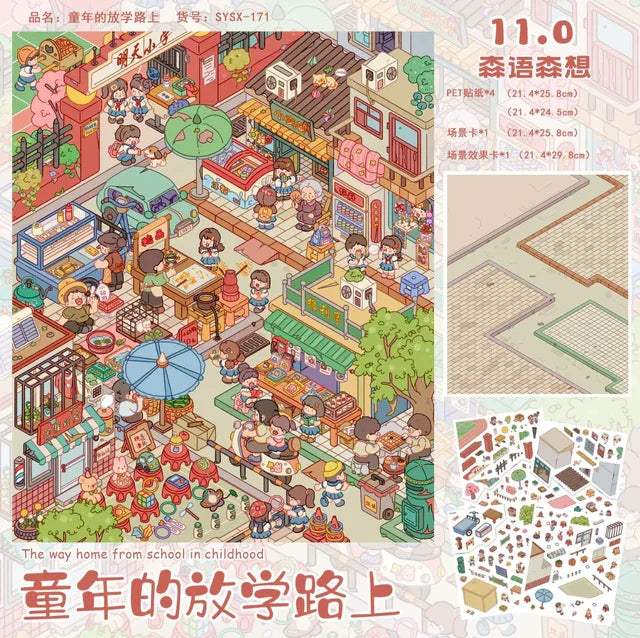 Vol. 11 Farm Stay Office Daily Life Forest Whisper Town RV Campsite Walk Home After School Christmas Cabin - L - JoyJollyCrafts