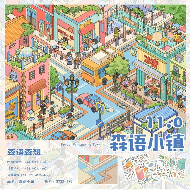 Vol. 11 Farm Stay Office Daily Life Forest Whisper Town RV Campsite Walk Home After School Christmas Cabin - L - JoyJollyCrafts