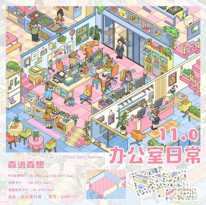 Vol. 11 Farm Stay Office Daily Life Forest Whisper Town RV Campsite Walk Home After School Christmas Cabin - L - JoyJollyCrafts