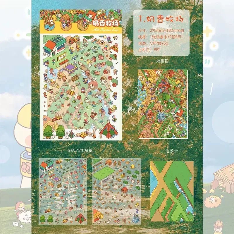 Vol. 11 Milky Town Series Milky Ranch Milky Farm The Great Gold Heist Milky Library - L - JoyJollyCrafts