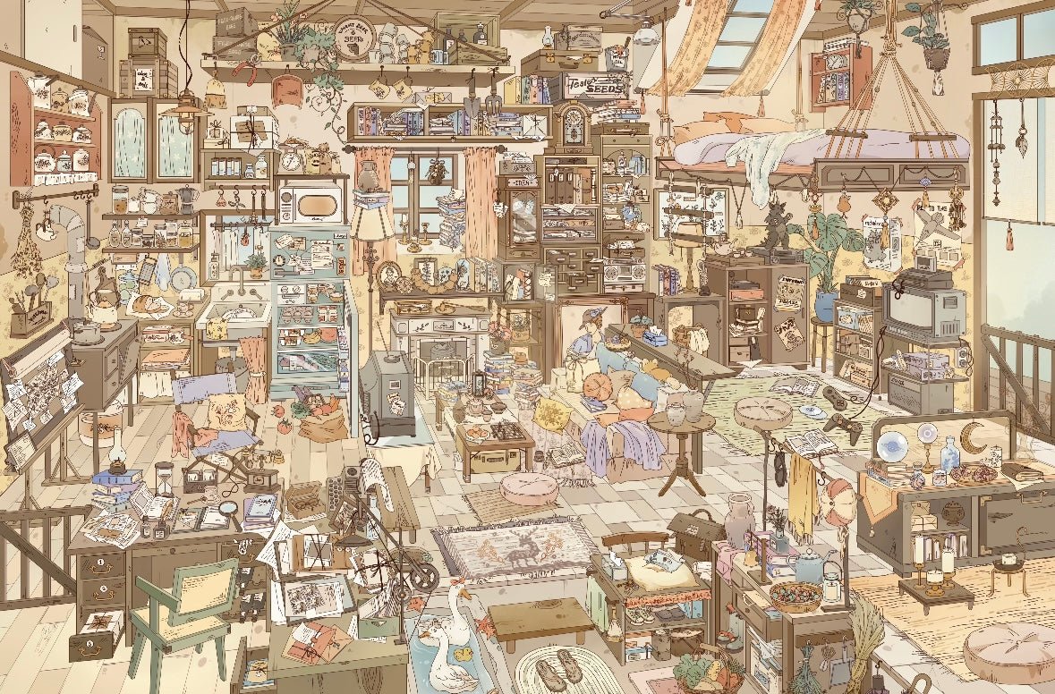 Vol. 11 Unreliable Detective's Office Furry Friends' Joyful House Magic Town Now Open Music District - L - JoyJollyCrafts
