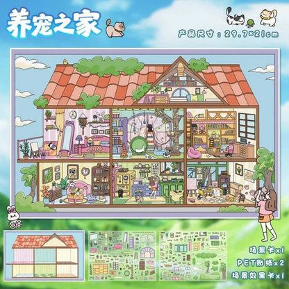 Vol. 111 Cubicle Pet Lover Home Christmas Wonder Night - L - JoyJollyCrafts