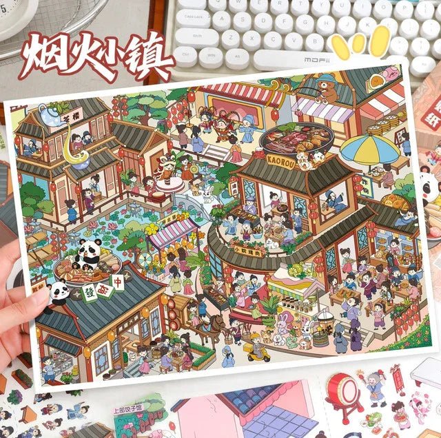 Vol. 114 Firework Town Noodle World - XL - JoyJollyCrafts