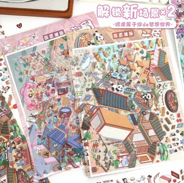 Vol. 114 Firework Town Noodle World - XL - JoyJollyCrafts