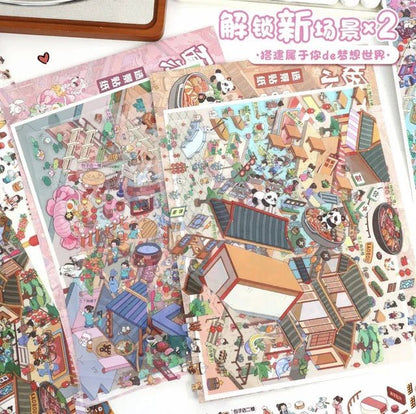 Vol. 114 Firework Town Noodle World - XL - JoyJollyCrafts