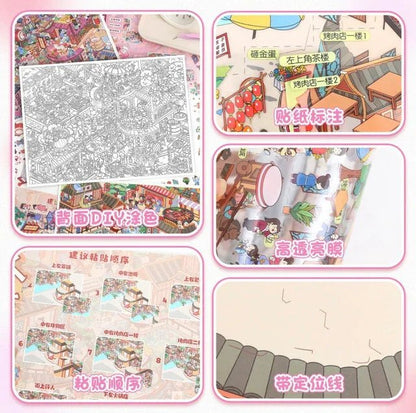 Vol. 114 Firework Town Noodle World - XL - JoyJollyCrafts