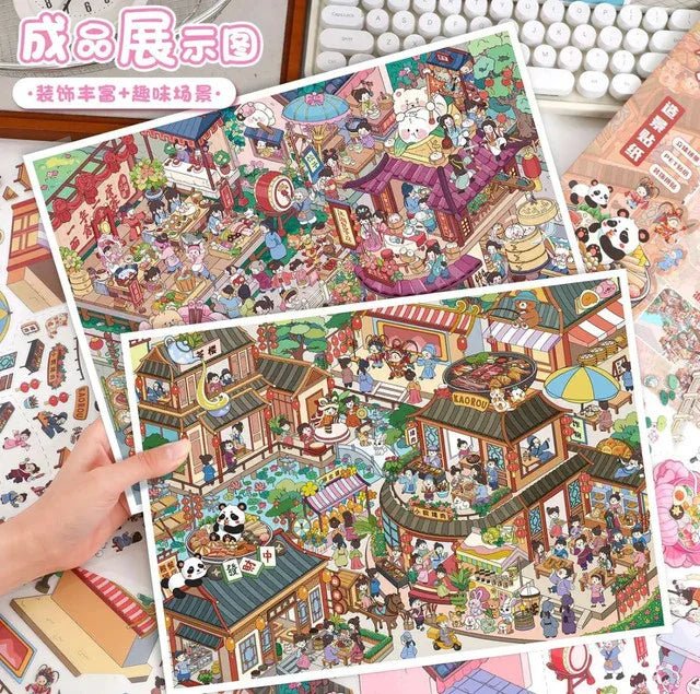 Vol. 114 Firework Town Noodle World - XL - JoyJollyCrafts