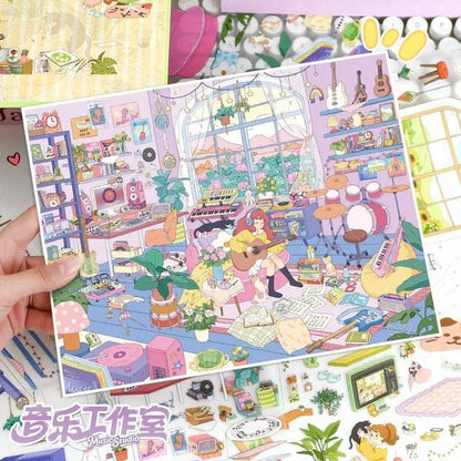 Vol. 115 Music Studio Illustration Studio - L - JoyJollyCrafts