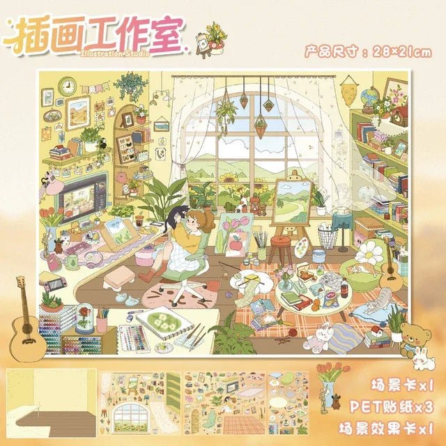 Vol. 115 Music Studio Illustration Studio - L - JoyJollyCrafts