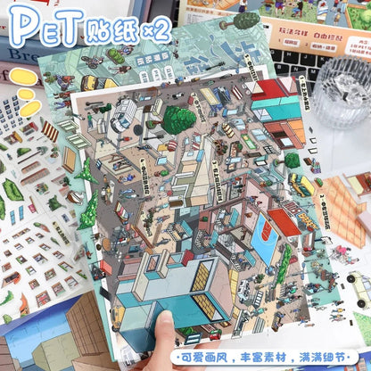 Vol. 119 Street Scene Residential Area Pedestrian Street - L - JoyJollyCrafts
