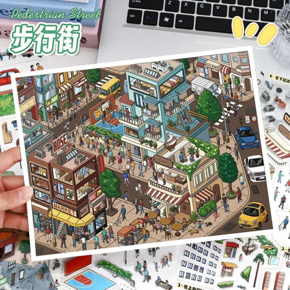 Vol. 119 Street Scene Residential Area Pedestrian Street - L - JoyJollyCrafts