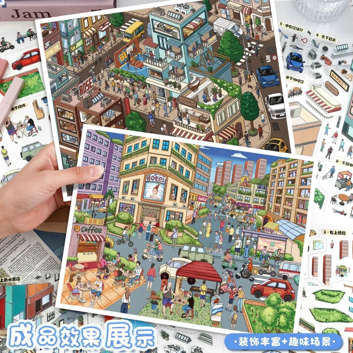 Vol. 119 Street Scene Residential Area Pedestrian Street - L - JoyJollyCrafts
