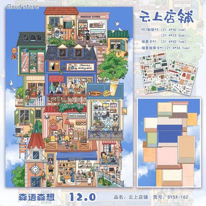 Vol. 12 Cloud-top Shop Graffiti Building Greek Mythology Witch’s Spring Cleaning - L - JoyJollyCrafts