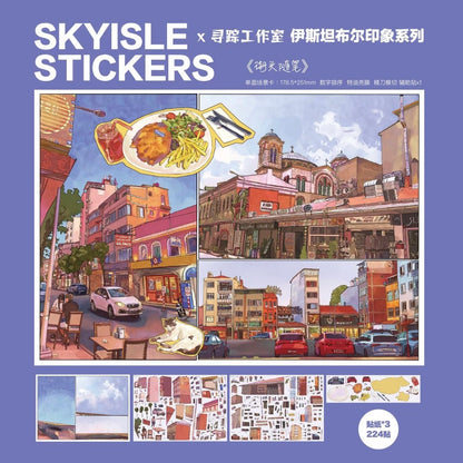 Vol. 12 Istanbul Impressions Series Sailing Diary Sultan's Hospitality Street Sketches Tramcar - M - JoyJollyCrafts