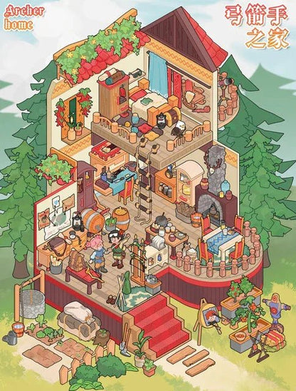 Vol. 121 Thief’s House Healer’s House Alchemist’s House Archer’s House - L - JoyJollyCrafts